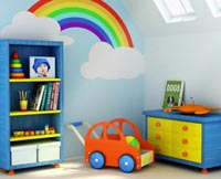 παιδί χρώματα παιδικό δωμάτιο