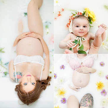 Milk-Bath-Maternity-Newborn-Photos