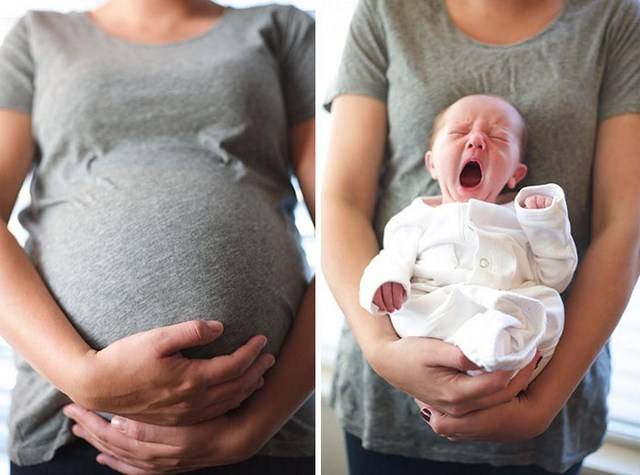 Εγκυμοσύνη πριν και μετα (φωτογραφίες)