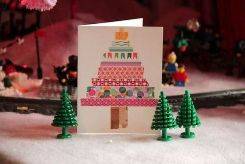 Χριστουγεννιάτικες κάρτες από πολύχρωμο σελοτέιπ