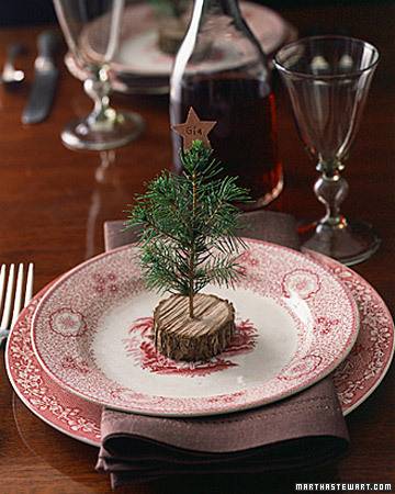 Χριστουγεννιάτικο δένδρο για να τοποθετήσετε την κάρτα με το όνομα του καλεσμένου σας