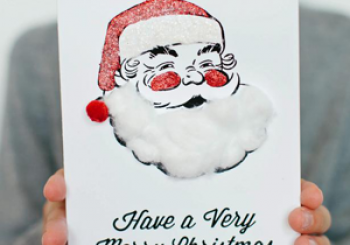 Χριστουγεννιάτικη κάρτα, φτιαγμένη από τα παιδιά!